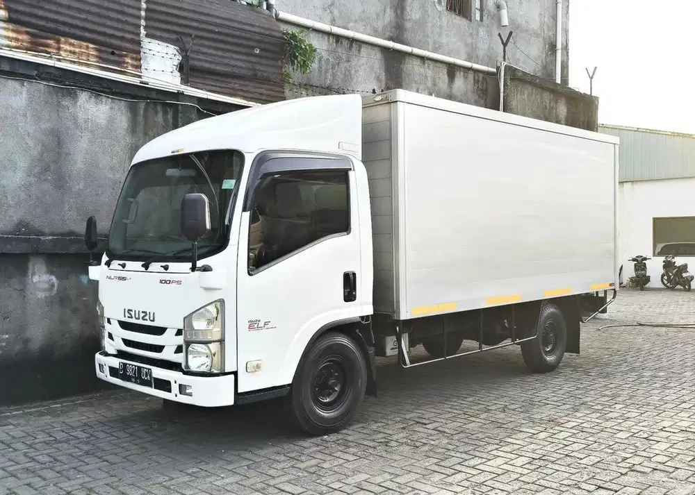 MURAH+banBARU Isuzu elf engkel long NLR 55 LX box alumunium 2020 bok