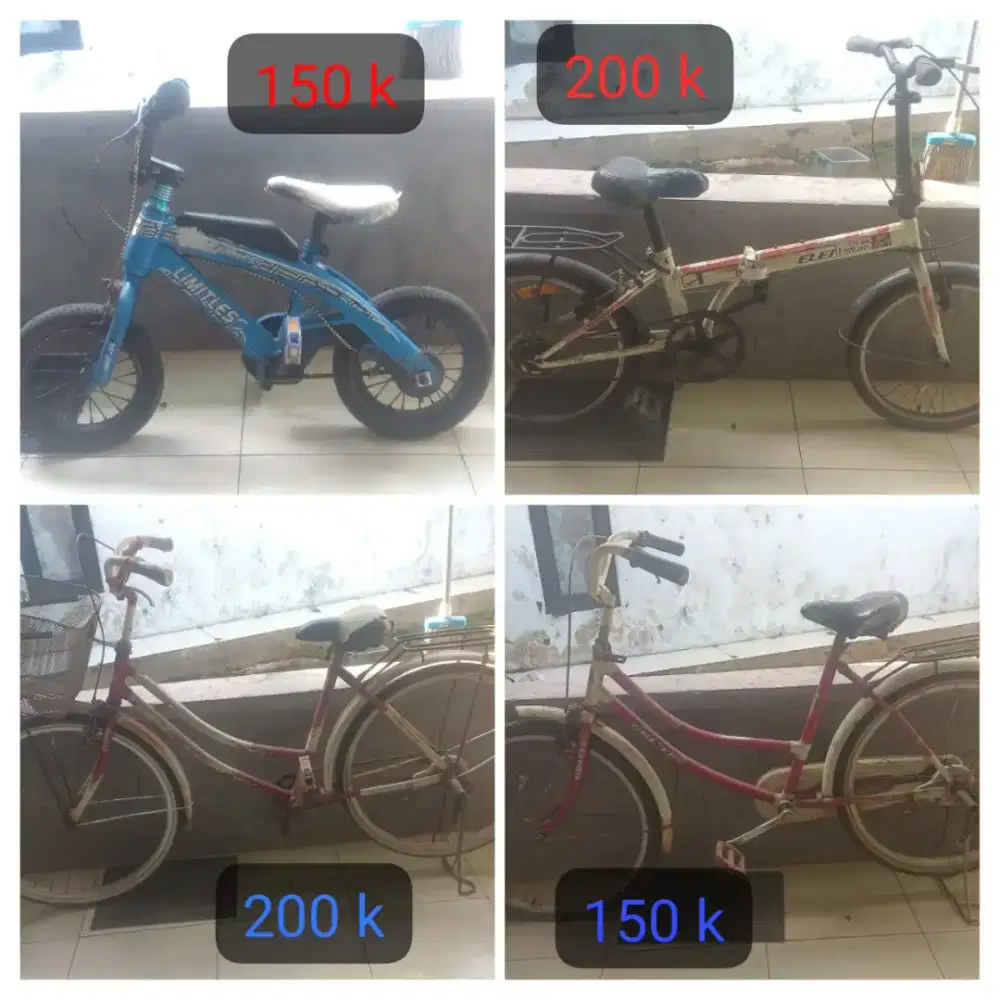 sepeda anak , city bike , sepeda lipat , sepeda kecil