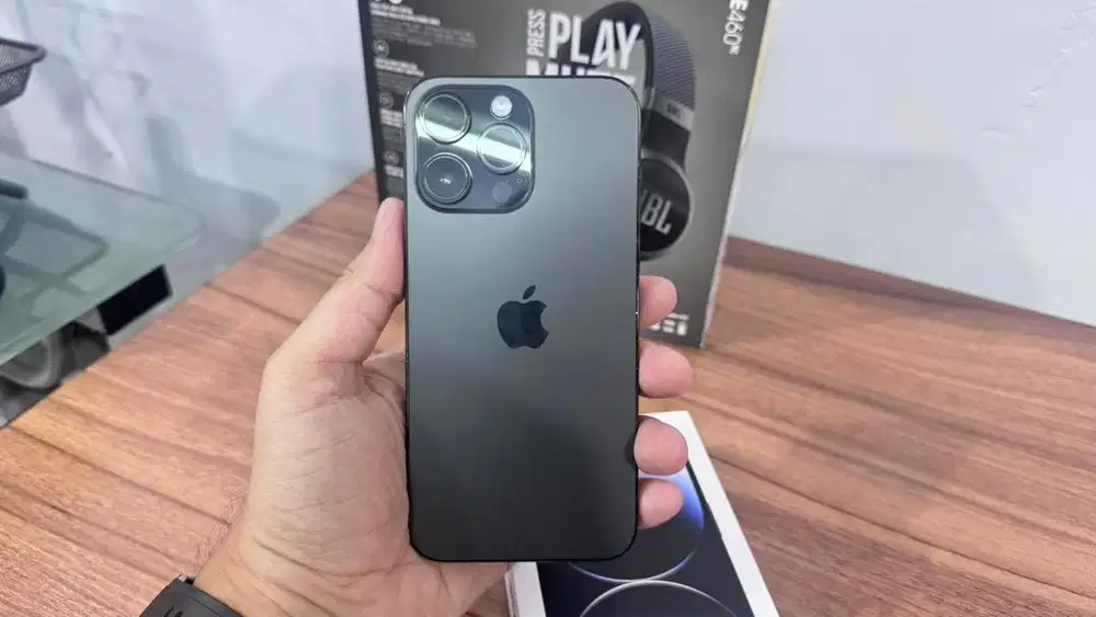 IPHONE 14PROMAX 128GB GARANSI IBOX - Space Black