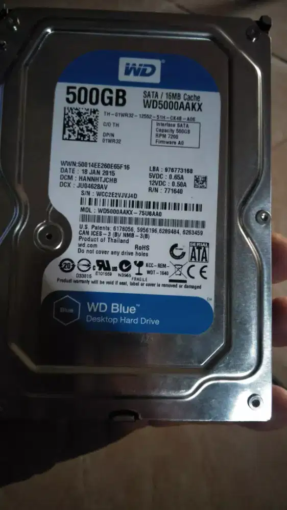 HDD PC 500gb WD Blue