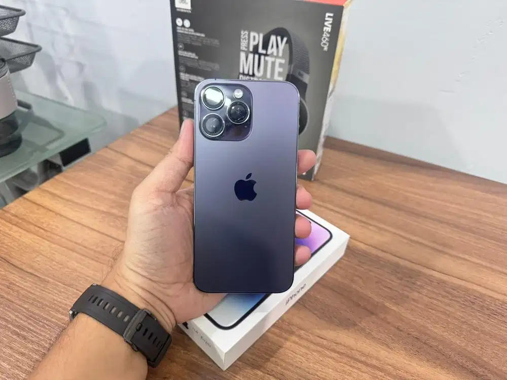 IPHONE 14PROMAX 128GB GARANSI RESMI IBOX -Deep Purple