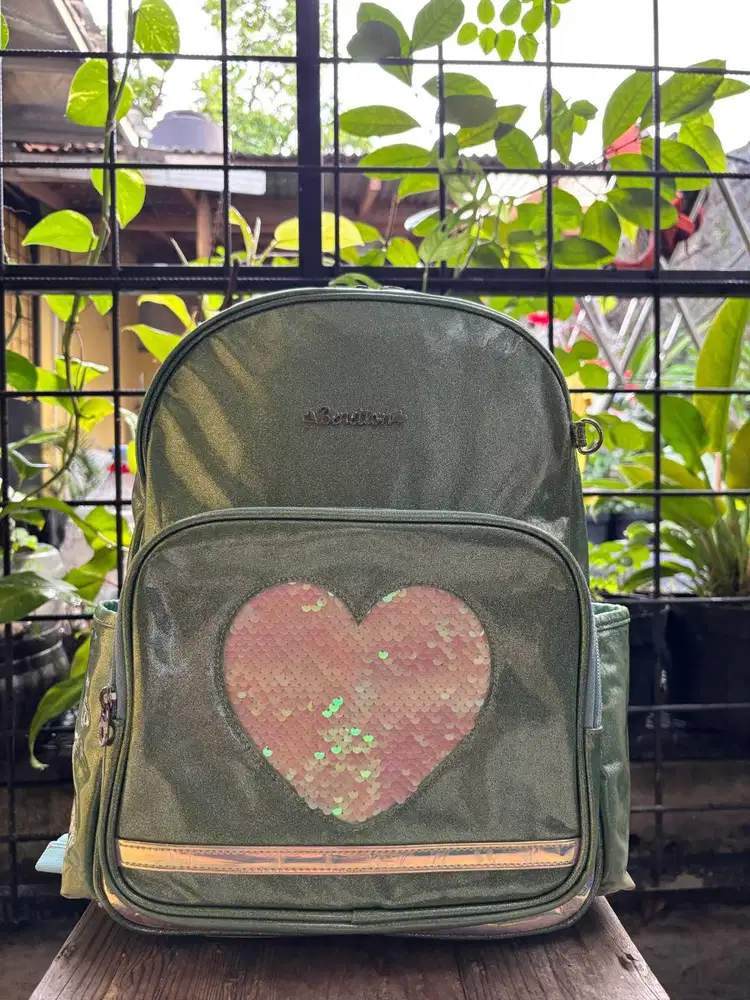 Ransel Anak SD Benetton |Tas Sekolah Anak |Tas Usap Anak 8-13Tahun