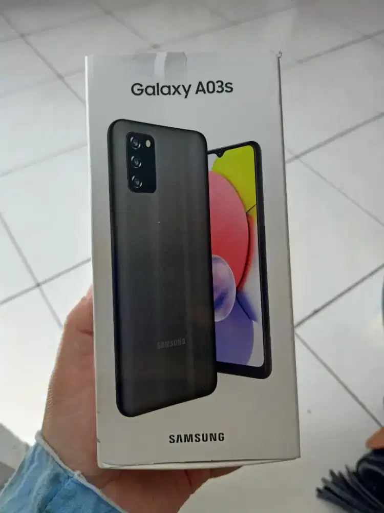 Samsung a03s 3/32 hitam fullset 800k