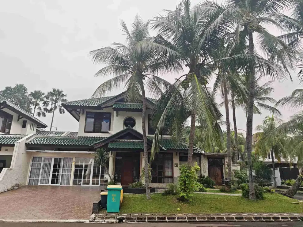 Rumah Hook 2 Lantai Luas 450m 3+2 Kamar Kolam Privat Bintaro Sektor 9