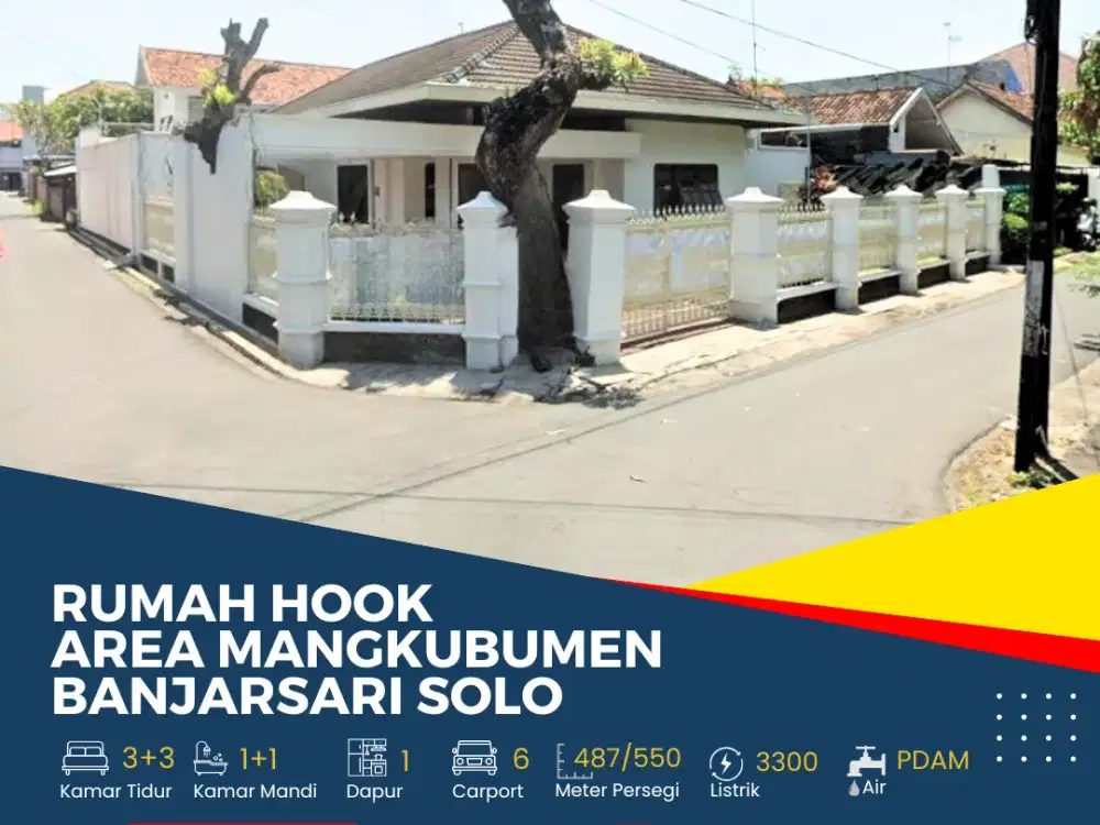 Rumah Hook Area Mangkubumen Banjasari Solo