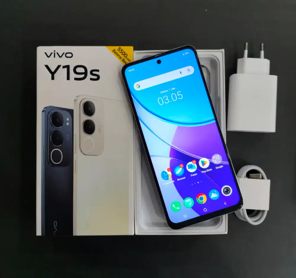 JUAL HP EX DEMO VIVO Y19S 4/64 SILVER