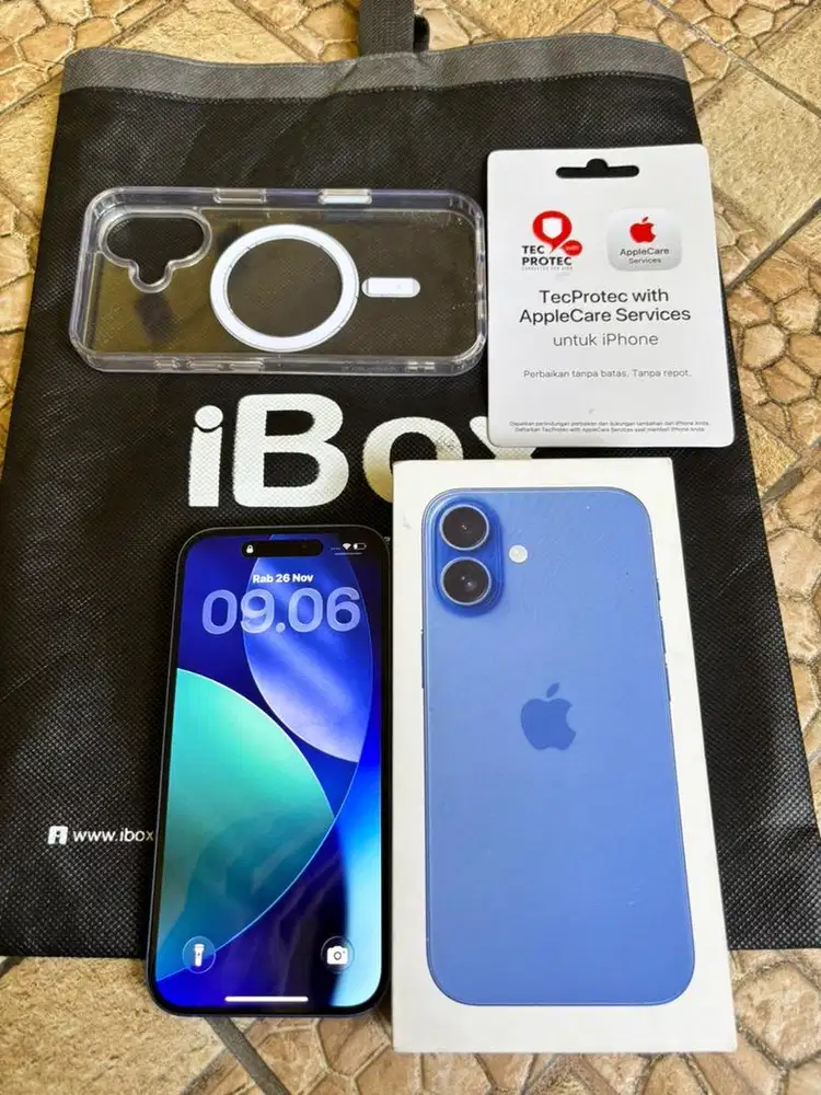 Iphone 16 blue ibox 128