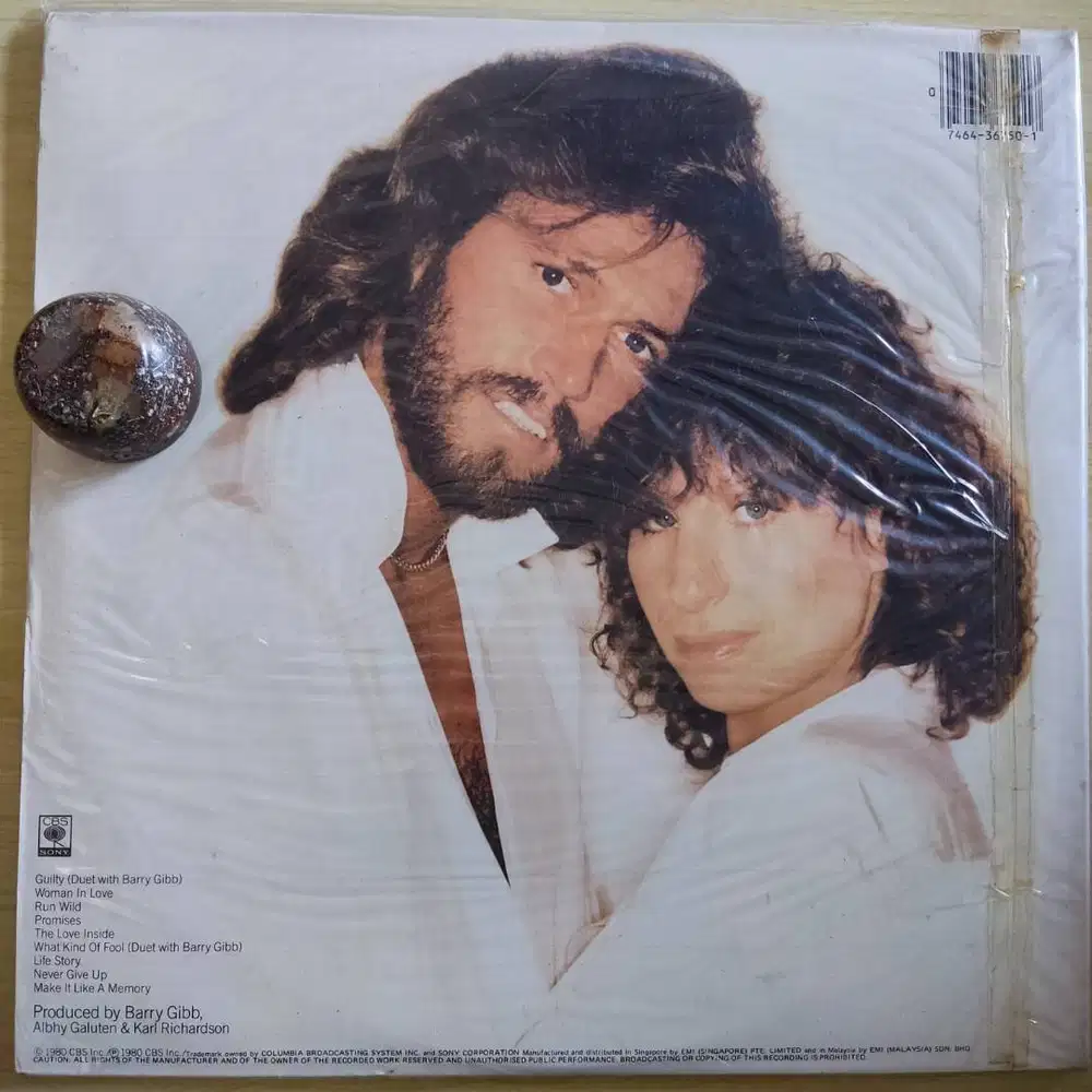 LP GUILTY - BARBRA STREISAND Duet Barry Gibb - Vinyl