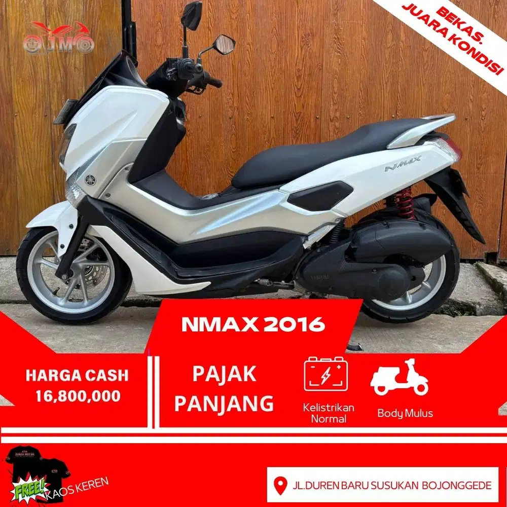 YAMAHA NMAX 2016 SURAT LENGKAP PAJAK PANJANG HARGA TERMURAH, SIAP PAKE