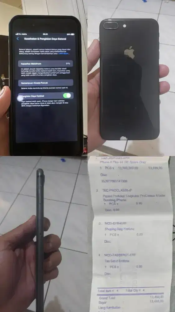 Iphone 8plus 64gb Grey