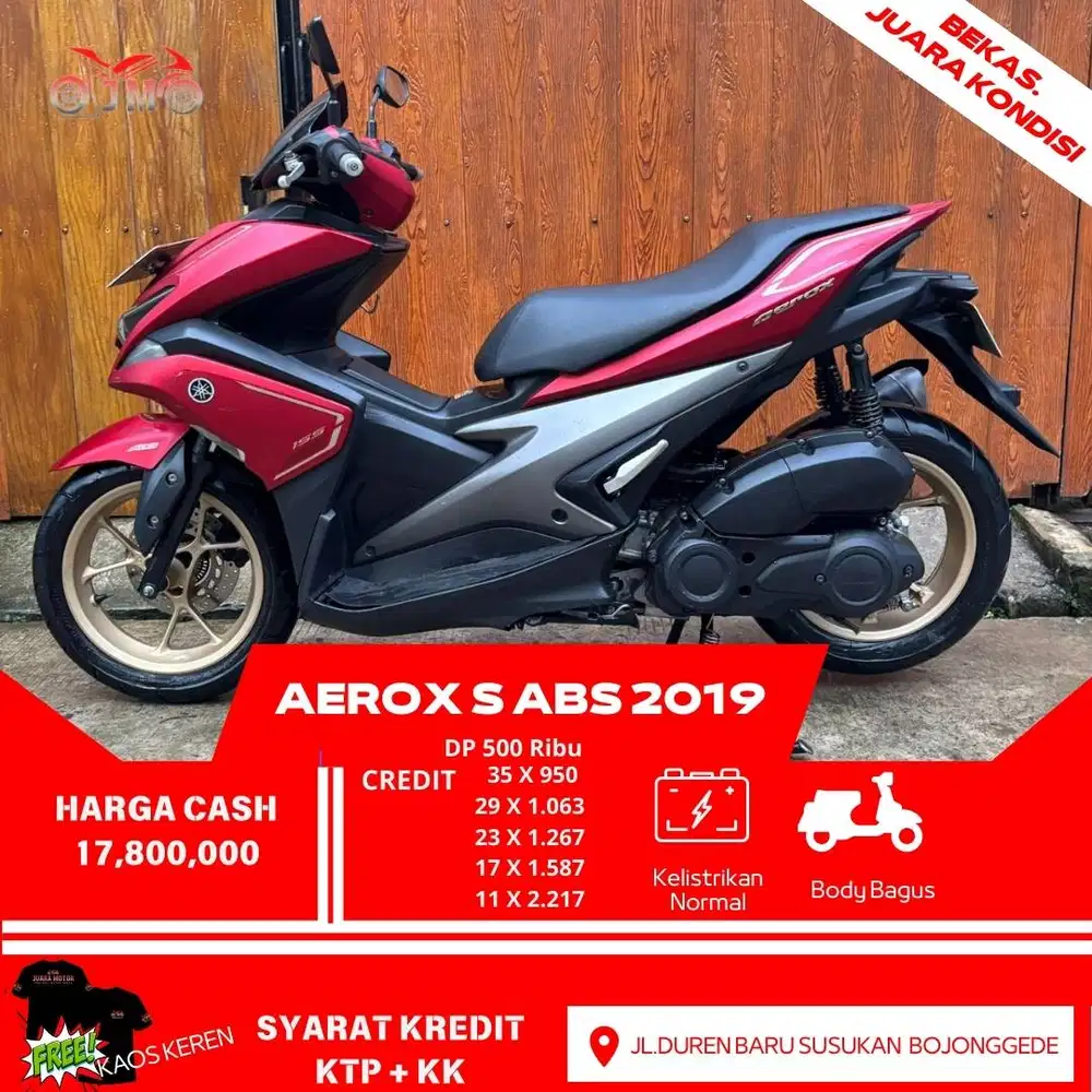 AEROX S ABS 2019 CREDIT DP RINGAN CUKUP 500 RB PROSES MUDAH DAN CEPAT