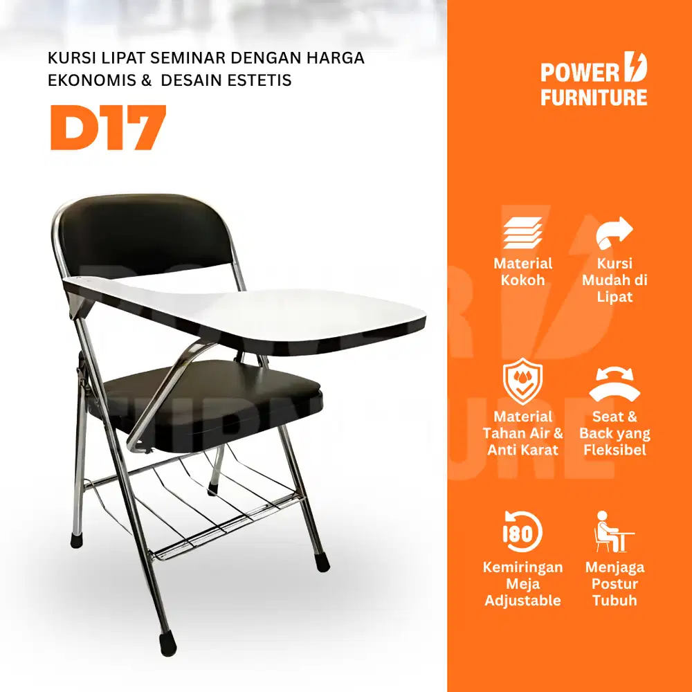 D17 Kursi Kuliah Lipat – Kursi Meja Lipat Kuliah | Kursi Lipat Kampus