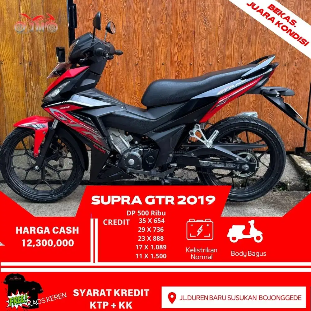 SUPRA GTR 2019 PAJAK ON SIAP PAKE TERMURAH