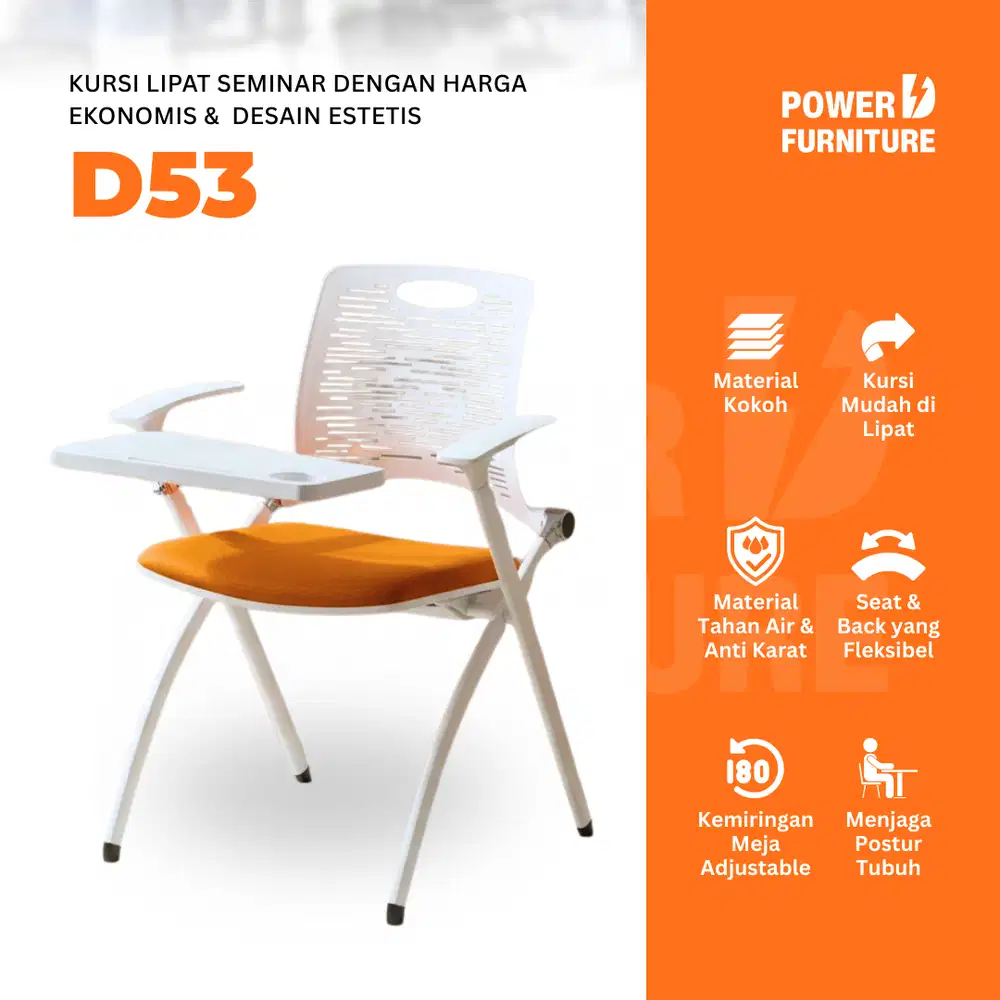 D53 Kursi Lipat Kuliah – Kursi Lipat Mahasiswa | Kursi Lipat Besi