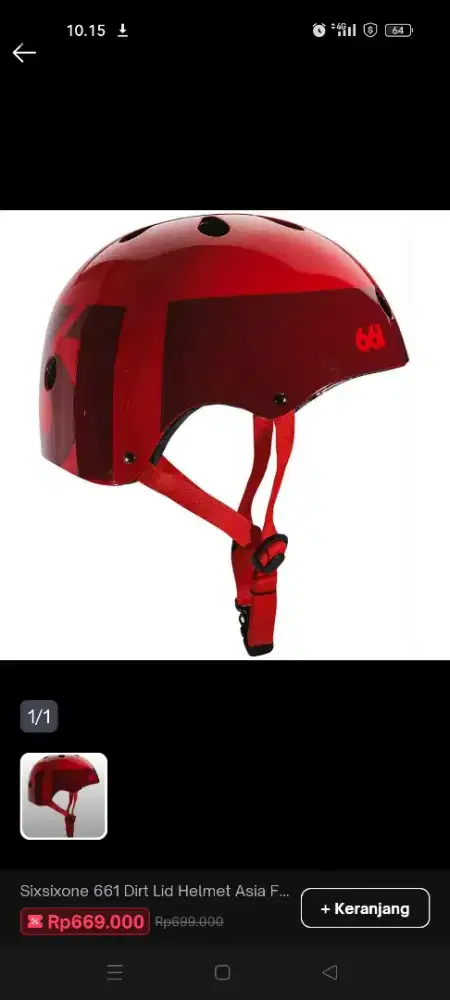 Helm sepeda anak merk 661