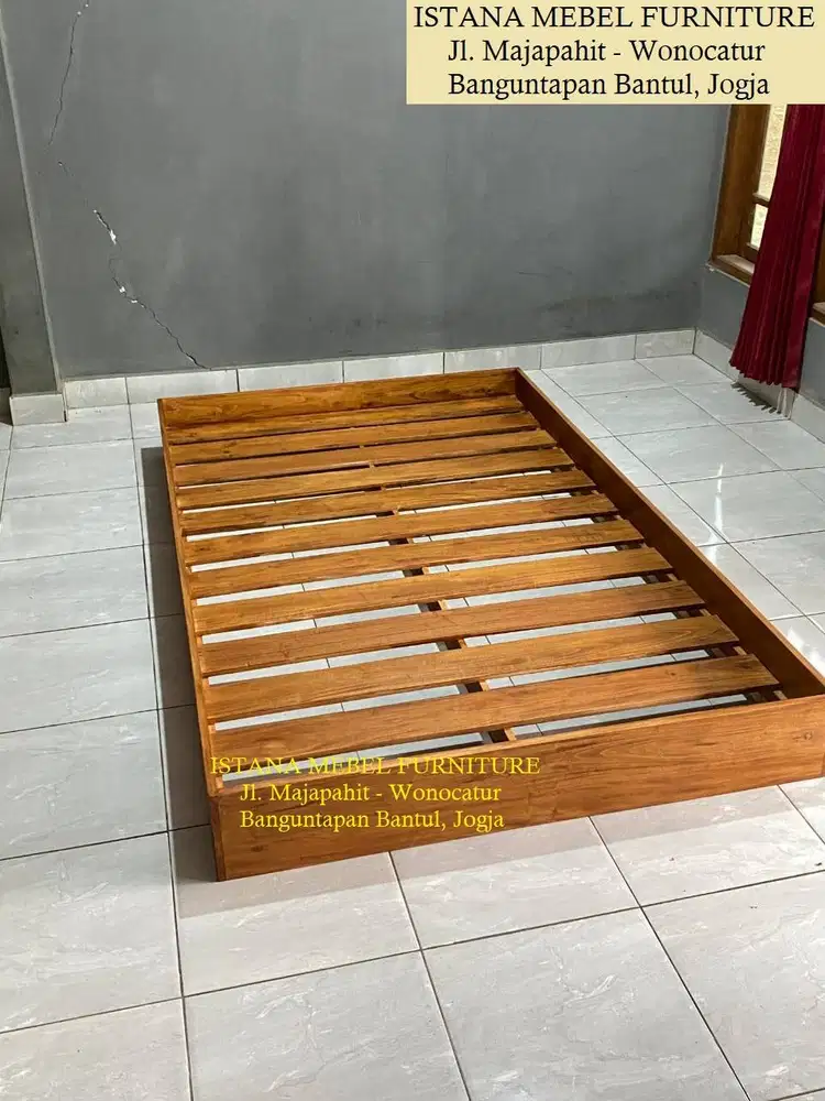 Bed Amben Divan Dipan Palet Ranjang Tempat Tidur Lantai Lesehan Kayu