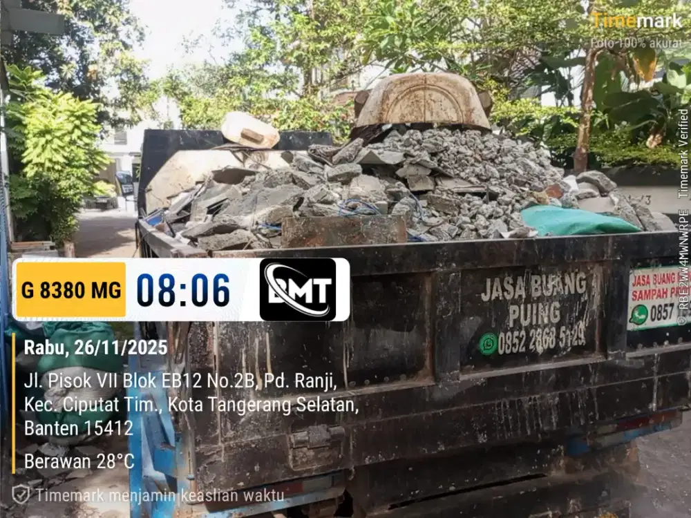 Jasa buang puing dan angkut sampah