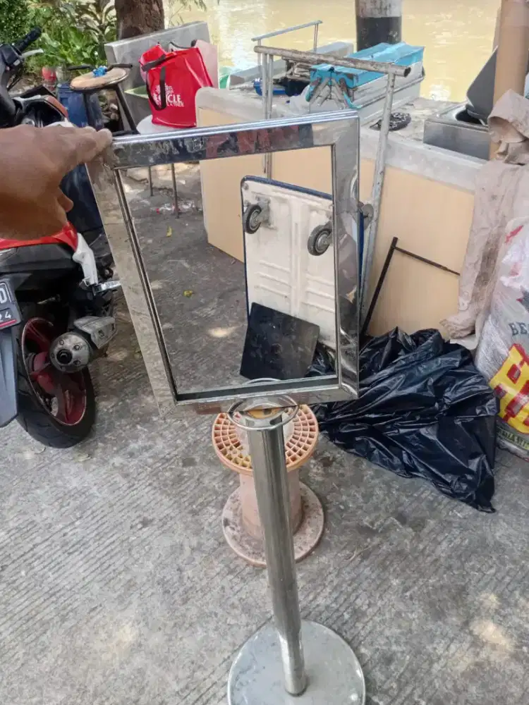 Standing signed stainless