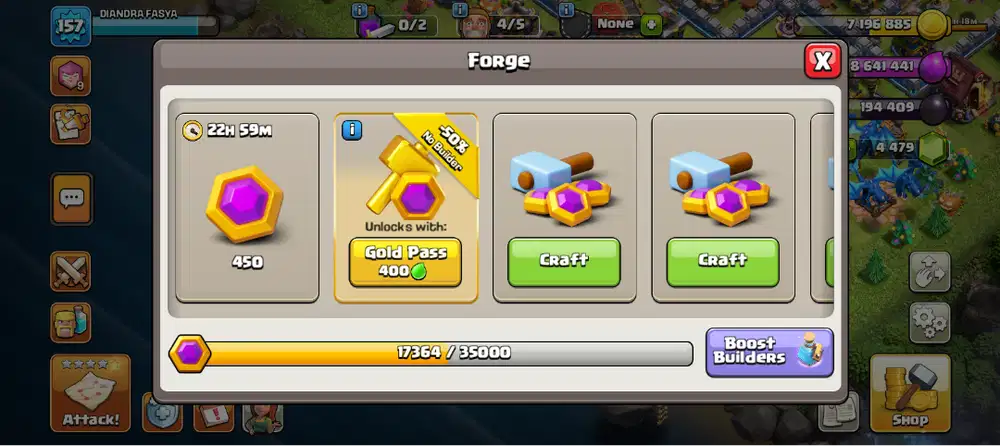 akun COC TH 12 semi max