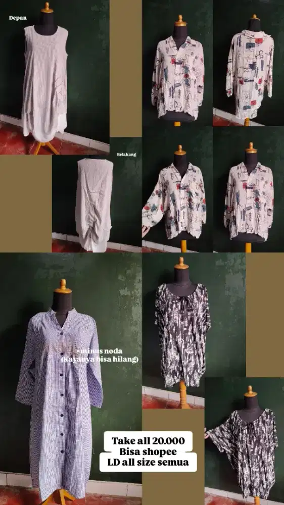 Pakaian, tas pribadi jual murah