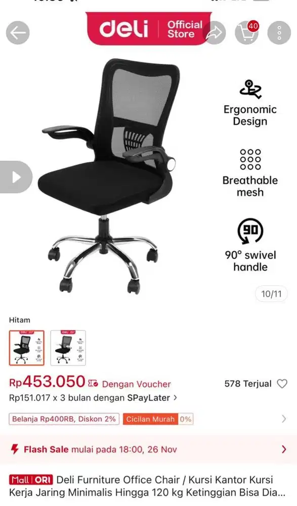 Kursi kantor brand new