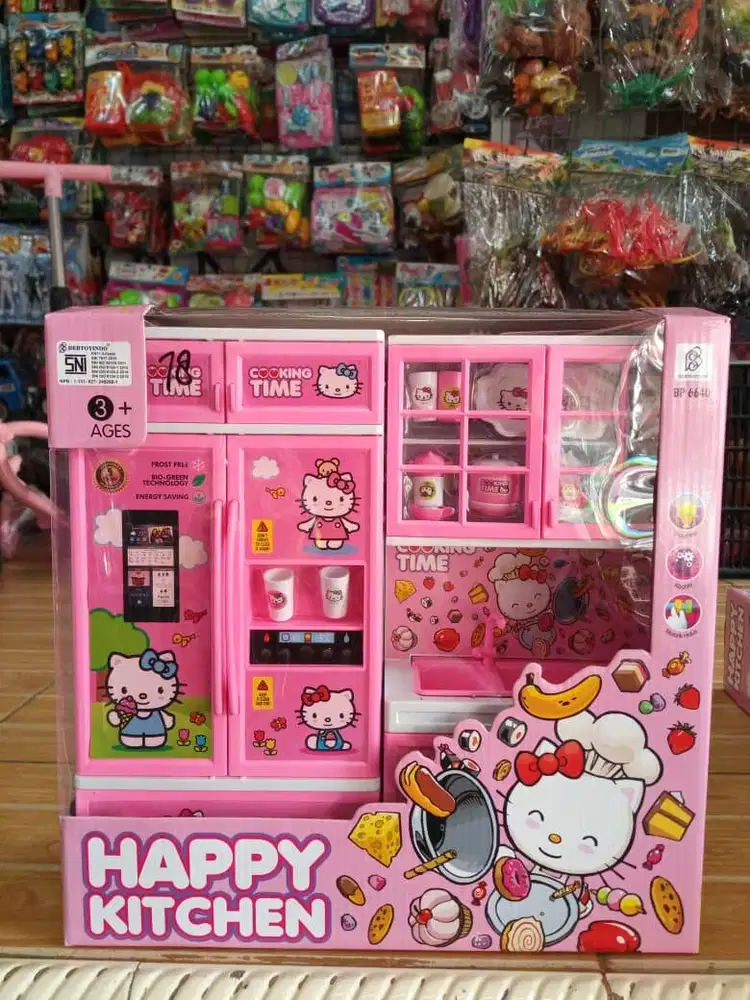 mainan anak happy kitchen set cooking time