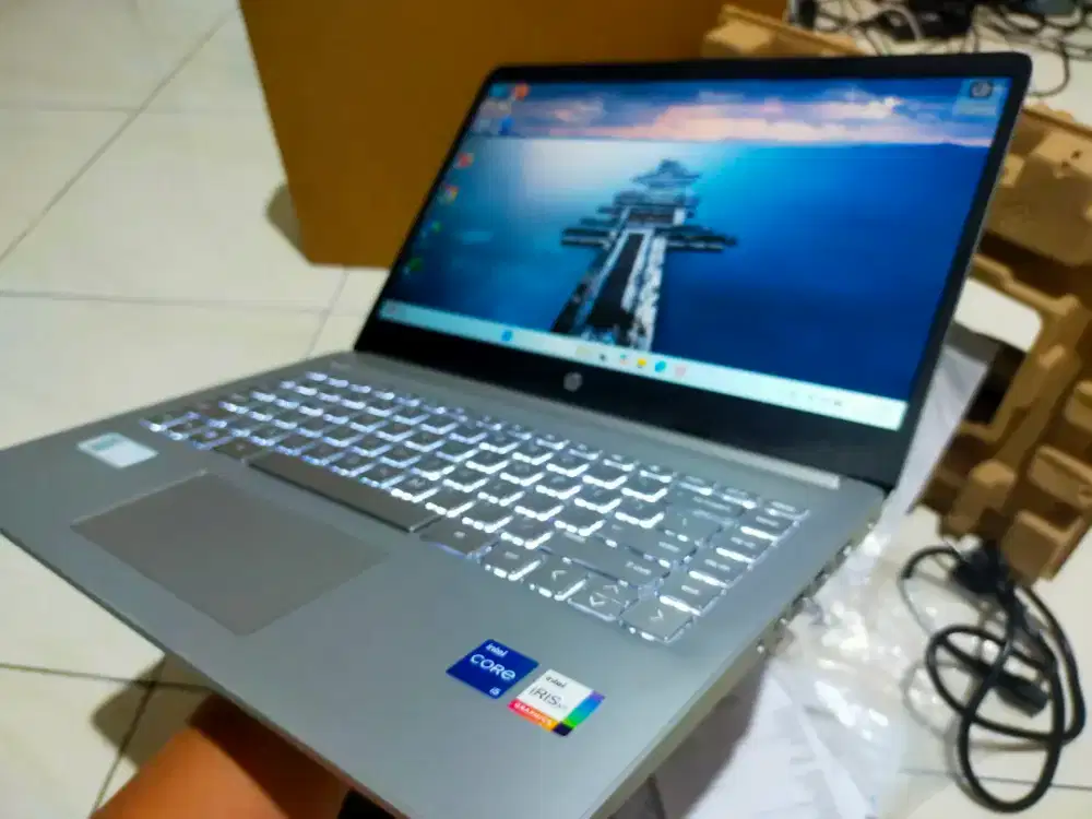 Dijual laptop Hp 14s-dq Intel I5 gen 12 Ram 8GB DDR4 SSD 512GB grns ON