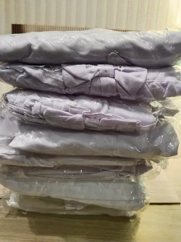 Gamis set hijab anak putih, gamis manasik anak