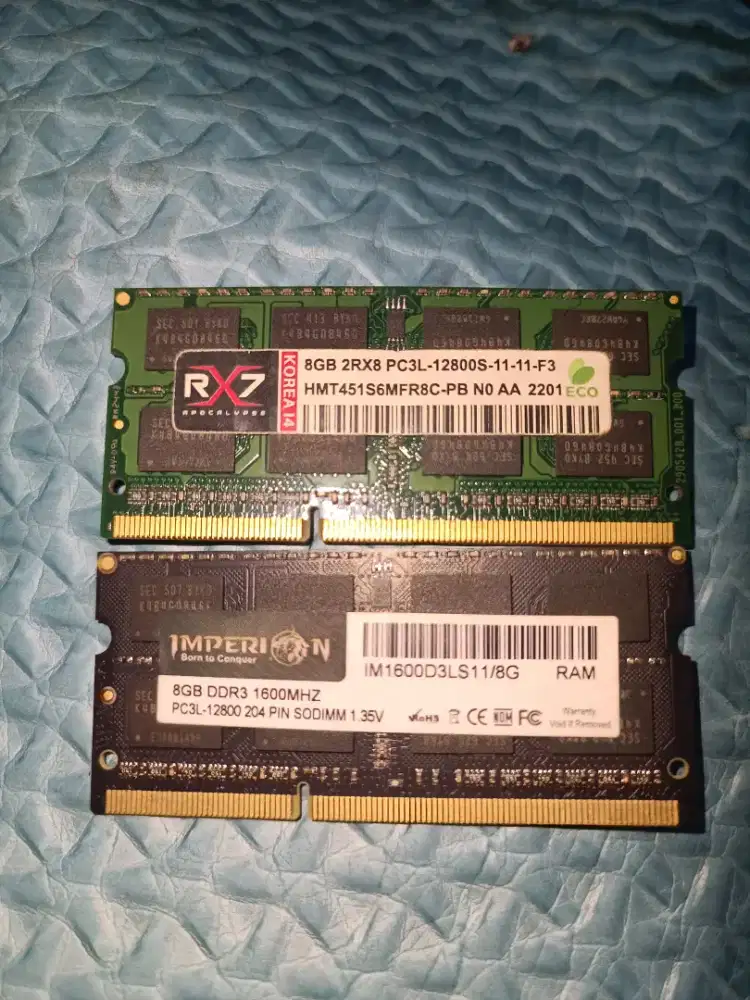 Ram laptop pc3l 8GBX2(16GB) 12800/1600mhz