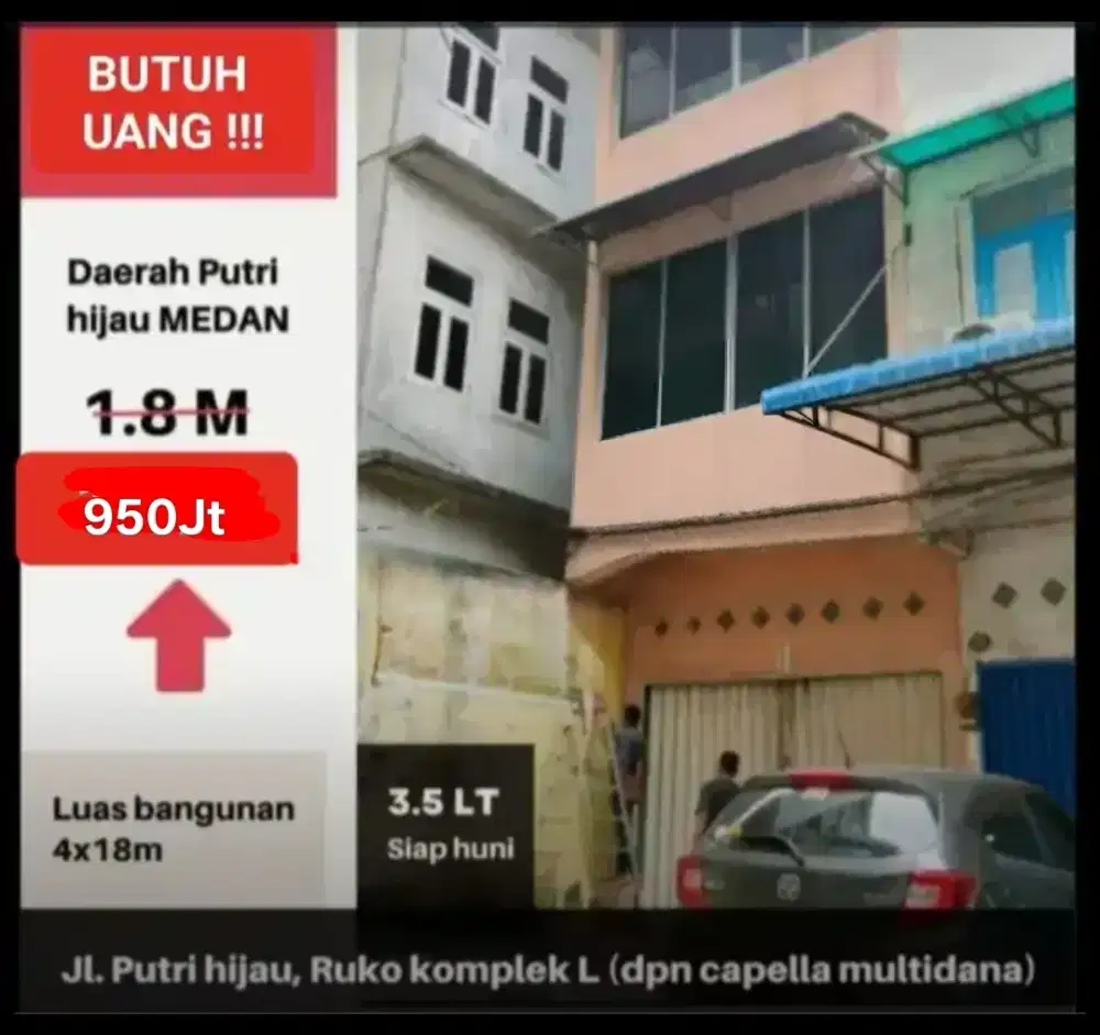 RUKO KOMPLEK L.. PUTRI HIJAU