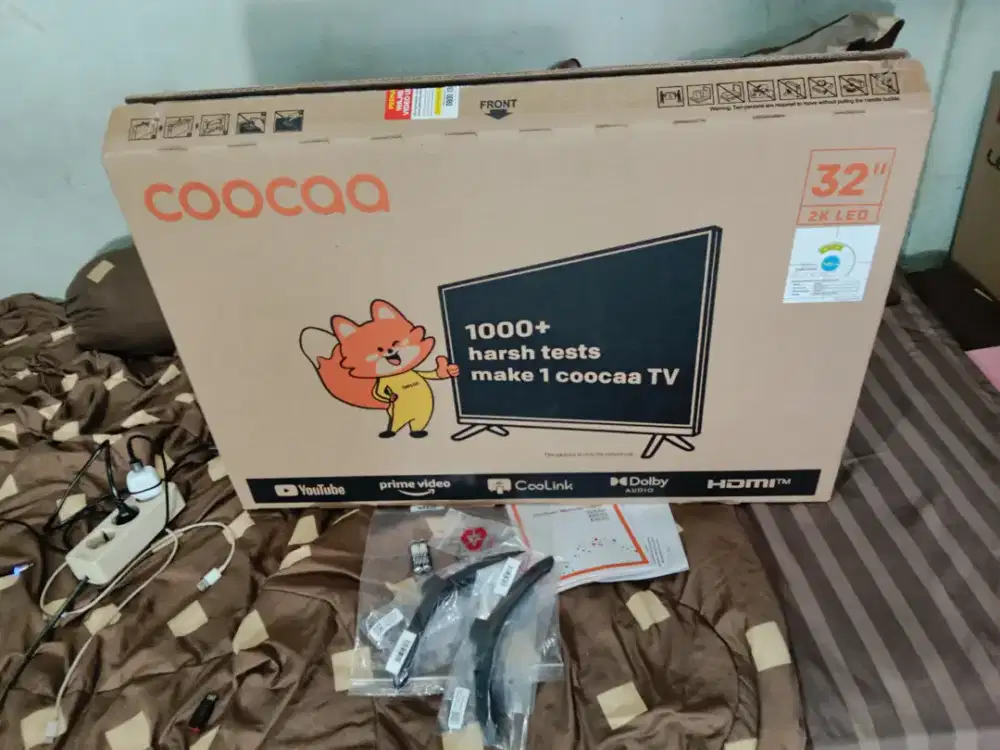 BARU,BELOM PAKAI, HRGA'1.4NET PASSS,SMARTV COOCAA 32IN.