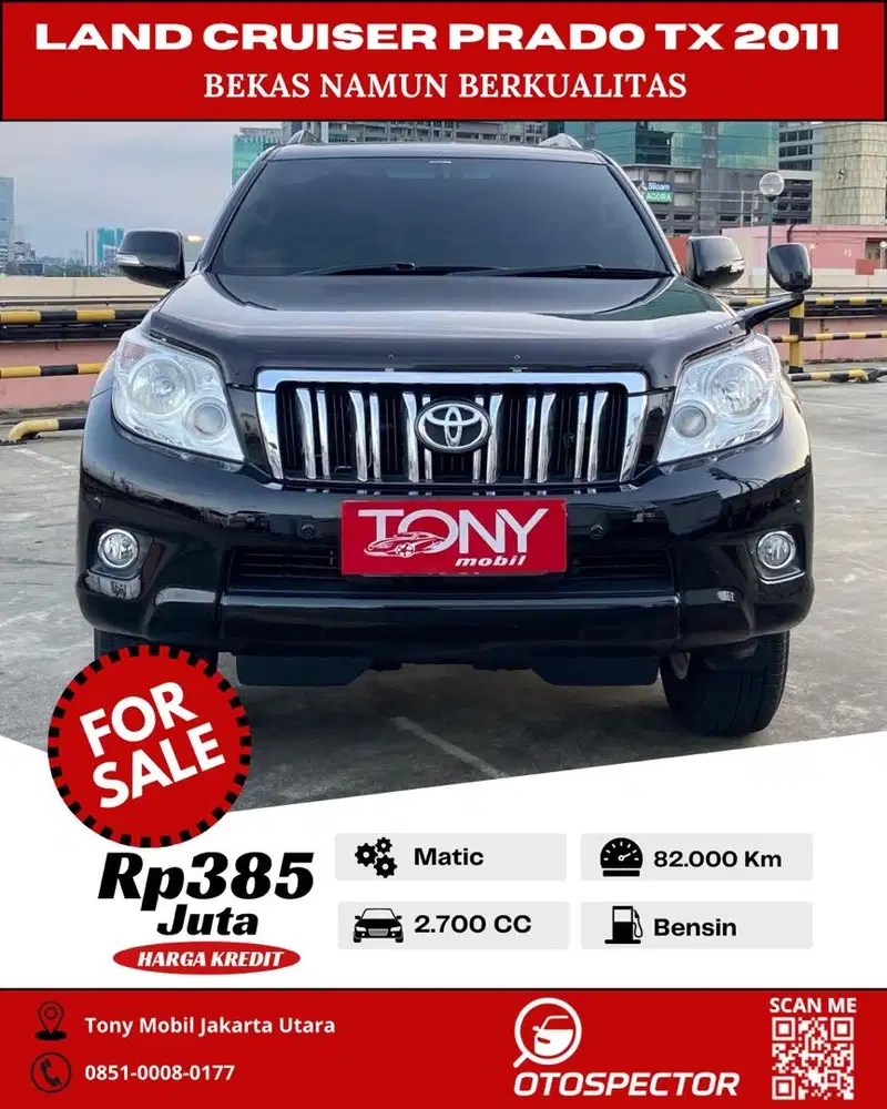 Toyota LC Prado TX 2.7 AT 2011 Hitam