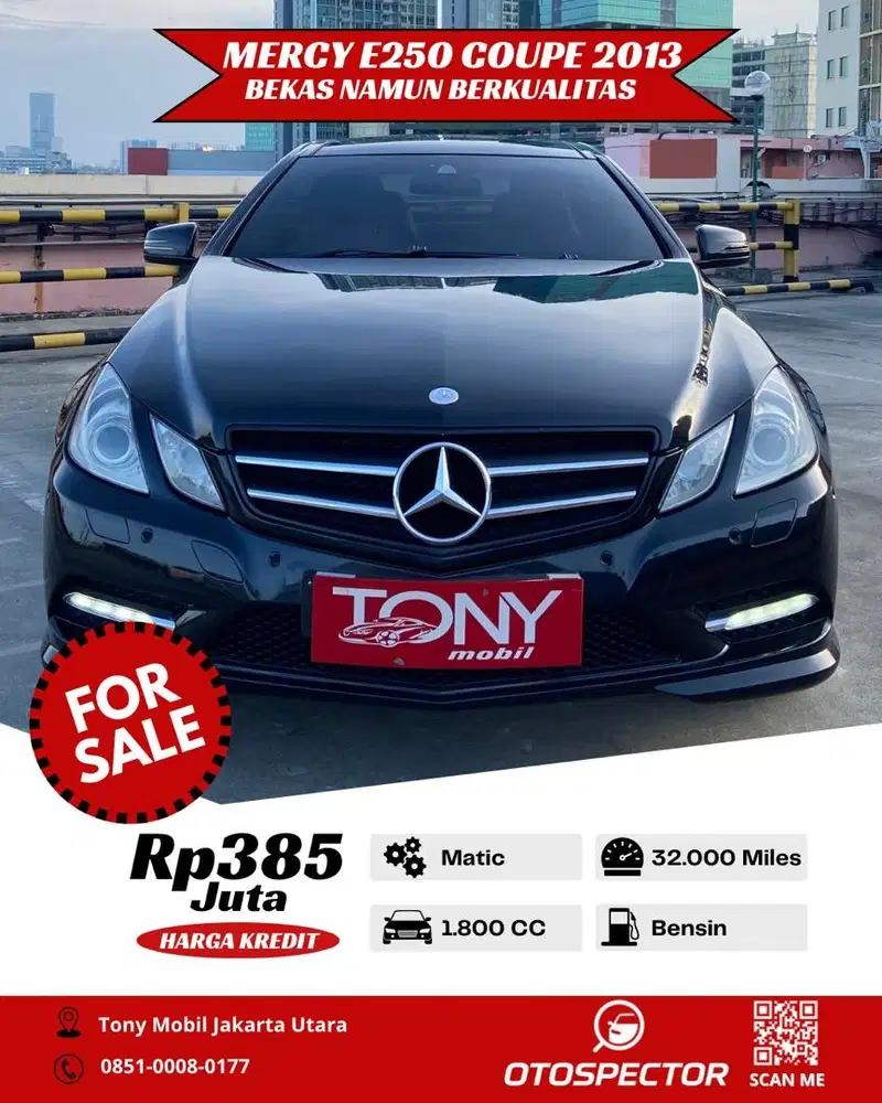 Mercedes Benz E250 Coupe 1.8 AT 2013 Hitam