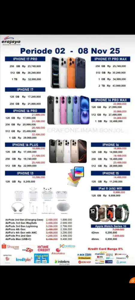 Promo cicilan pakai home credit bunga 0% gratis 2x angsuran