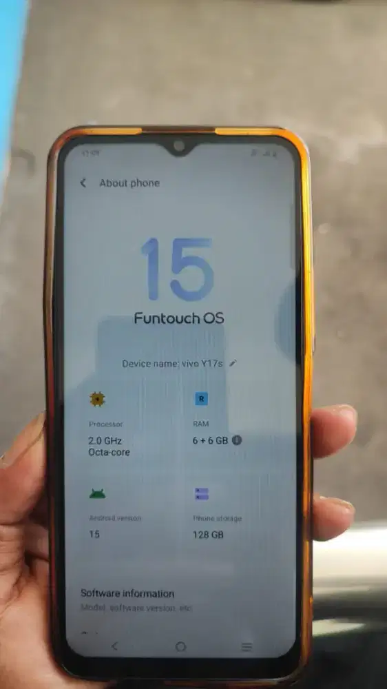 Jual HP minesan. Vivo Y17s
