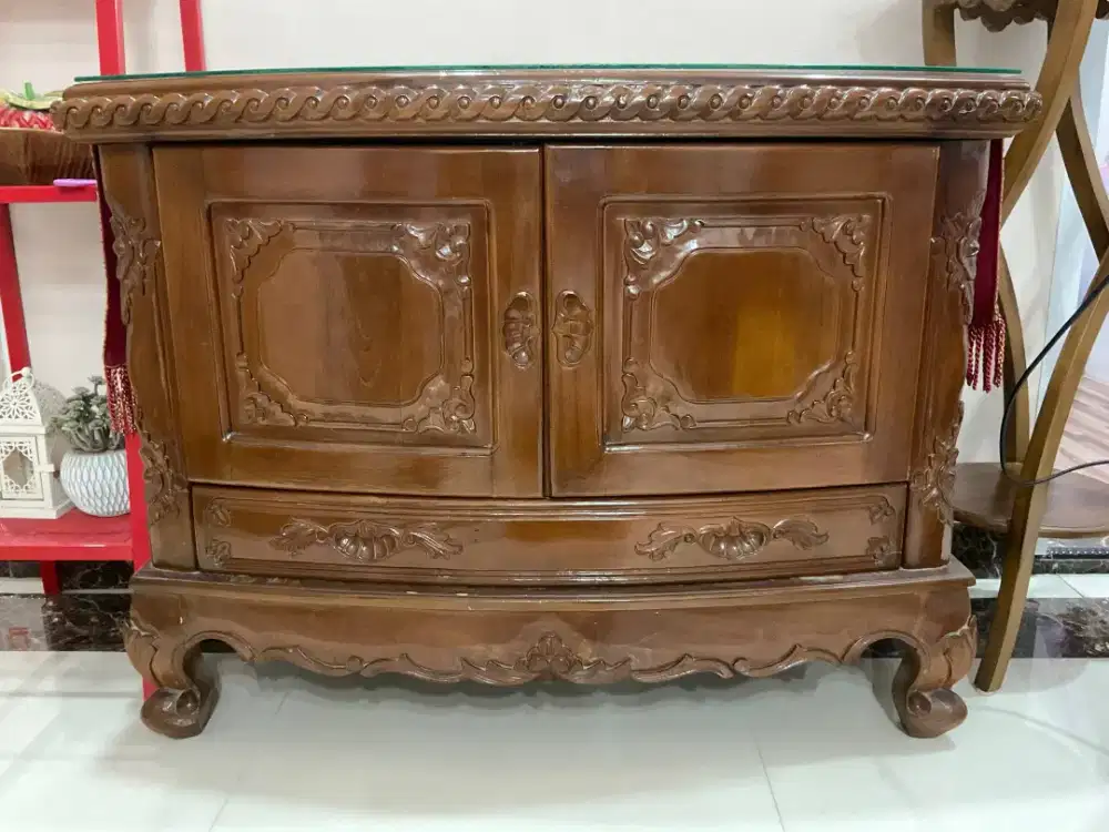 Bufet Meja Konsul Kayu Jati Belanda