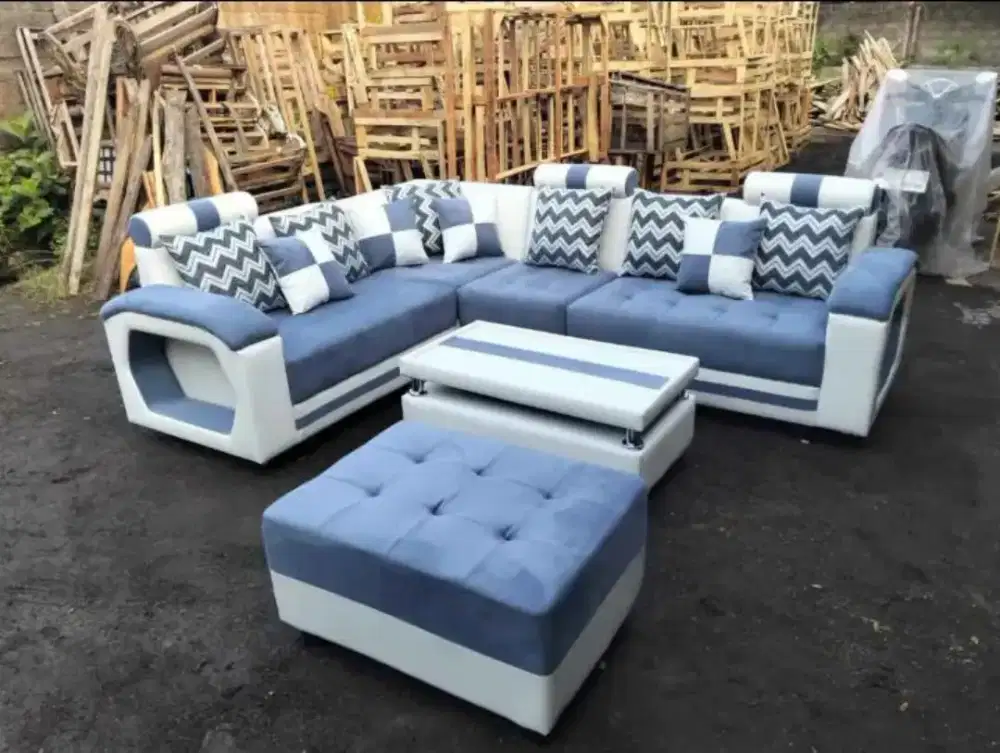 Sofa Alexa + Meja & Puff