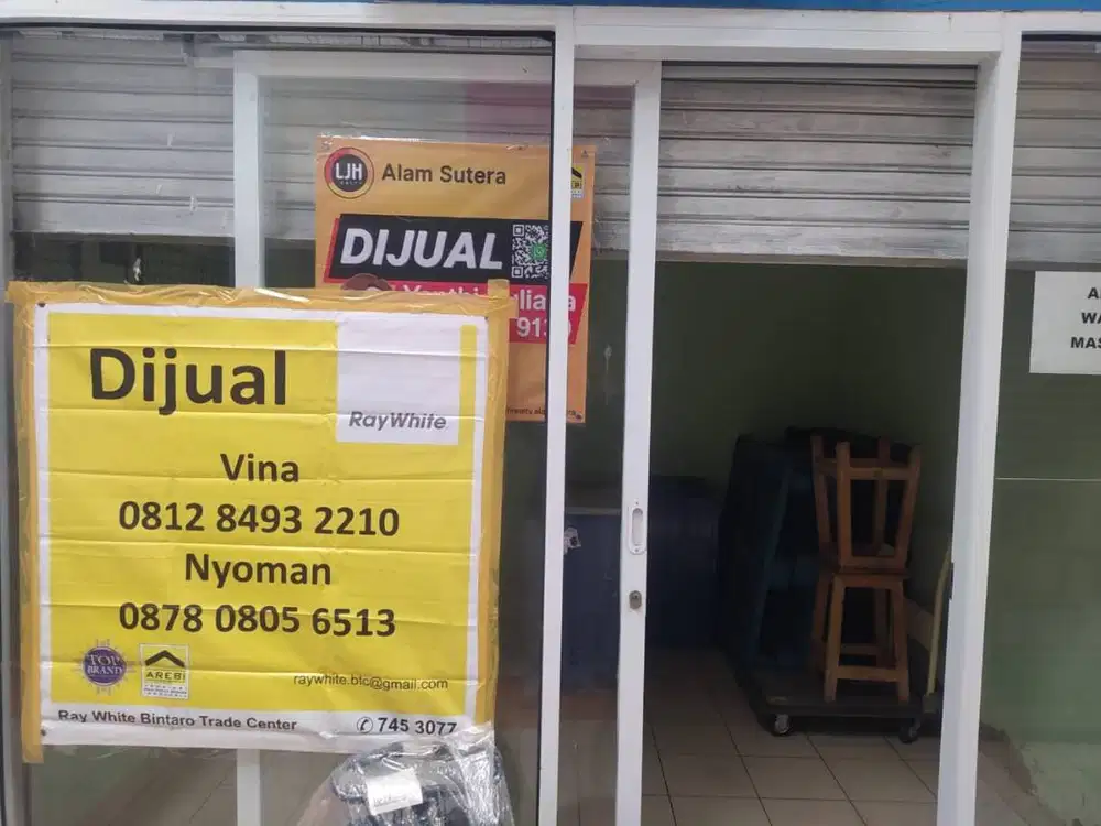 Dijual Cepat Kios Siap Pakai Pasar Segar Graha Raya Bintaro