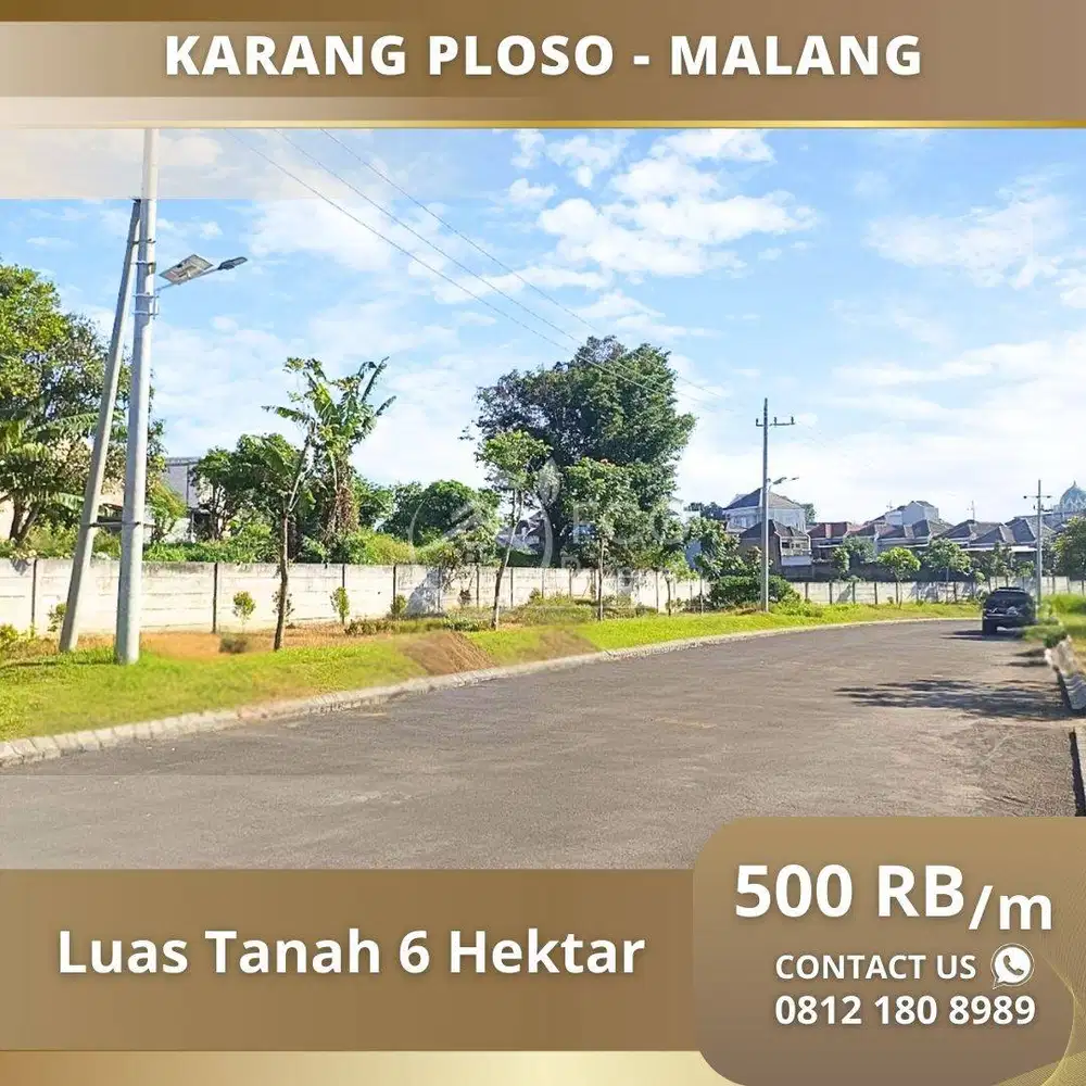 Tanah 6 Hektar Karangploso Malang Perluasan Hingga 15 Hektar
