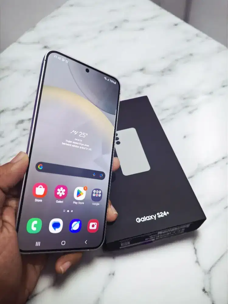 Samsung s24 plus versi 512gb 5g lte second lengkap ya