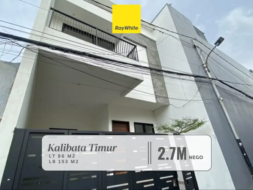 Dijual Rumah Murah Minimalis Brand New di Kalibata Jakarta Selatan