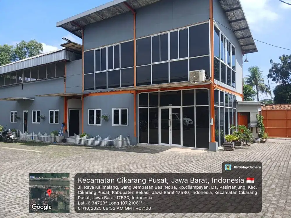 DIJUAL TANAH & BANGUNAN 1500M2 TERMURAH KAB BEKASI, CIKARANG.