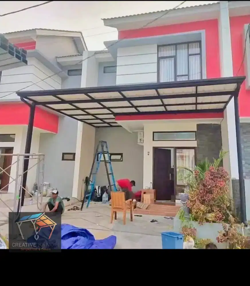 0009 kanopi atap upvc alderon twinwall double layer