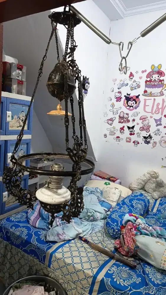 Lampu gantung antik jaman belanda asli