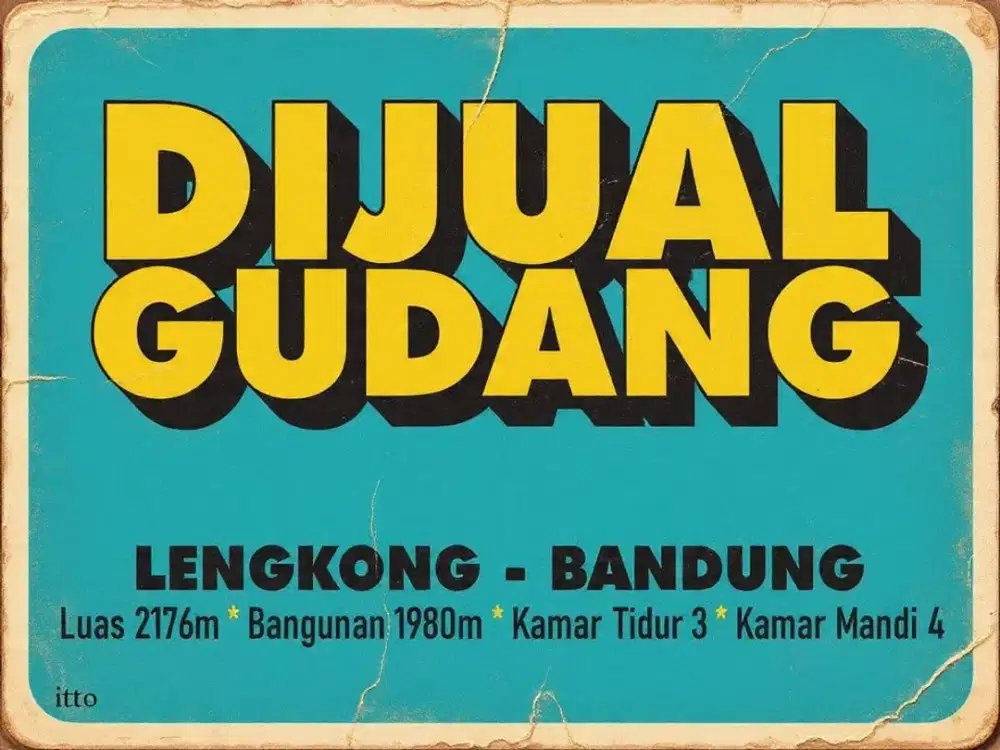 JUAL GUDANG MURAH, LENGKONG, ASIA AFRIKA, OTISTA, CIATEUL, NARIPAN,