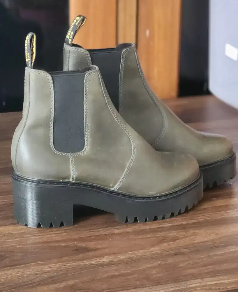 Dr. Martens WOMEN SHOES  rometty slate chelsea boot green