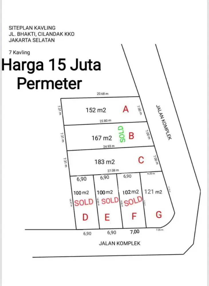 Dijual Tanah Kavling Cilandak Dekat Tol Tb Simatupang Jakarta