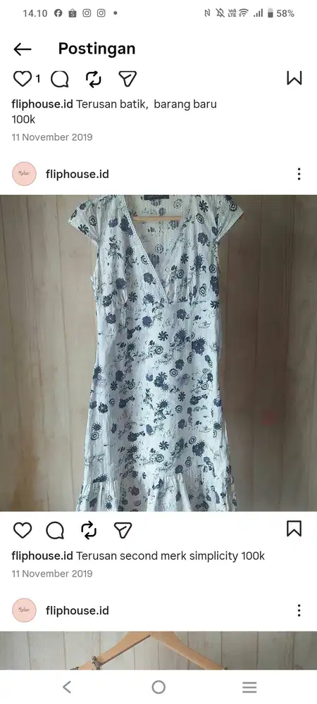 Dress simplicity putih