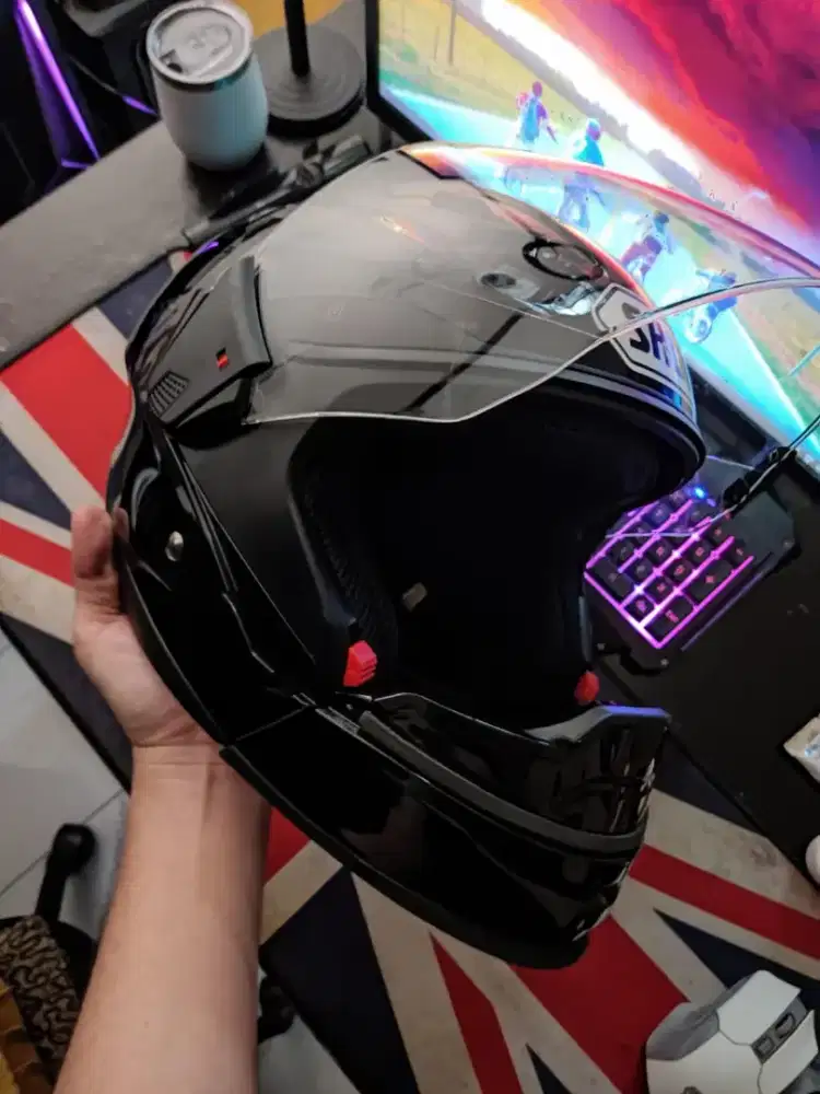 Helm Zeus 611C Black Modular Double Visor (LIKE NEW)