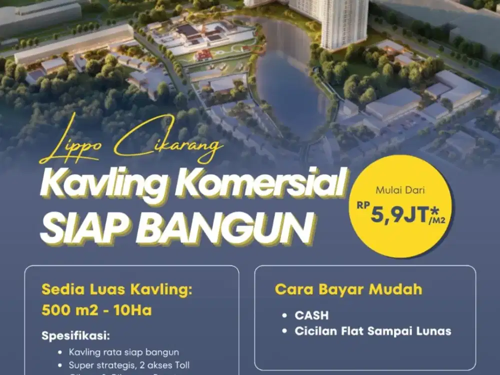 Kavling Komersial Lippo Cikarang di Bekasi